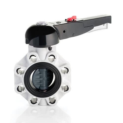 Butterfly Valve | Size: 1 1/2"(40mm) | Material: CPVC | For hot and cold water plumbing | Max operating temperature: 82°C | Max pressure: 8.79 bar