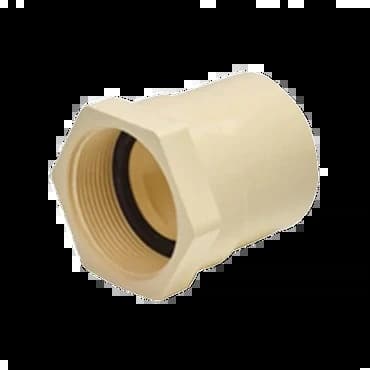 CPVC Female Adapter Plastic Threaded(FTA) | Size: 3/4"(20mm) | Type: FTA | Material: CPVC | For hot and cold water plumbing | Max operating temperature: 82°C | Max pressure: 8.79 bar