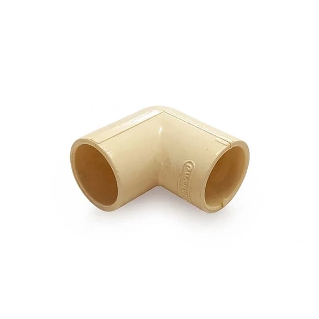 CPVC Elbow 90 Degree | Size: 3/4" (20mm) | Material: CPVC | For hot and cold water plumbing | Max operating temperature: 82°C | Max pressure: 8.79 bar