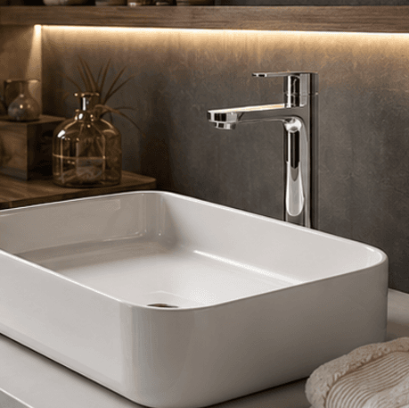 Basin Mixer Table Mount Tall