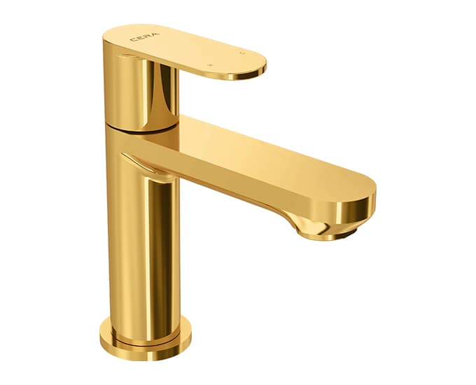 Curve Pillar Cock (Cold Water Only) with Aerator | Chrome Finish
