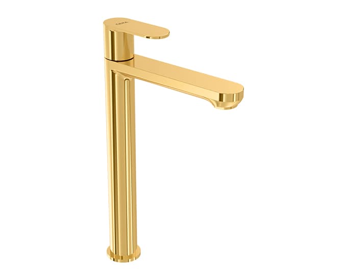 Curve Pillar Cock Tall (Cold Water Only) with 310 mm (12") Long Extended Body and Aerator | Chrome Finish
