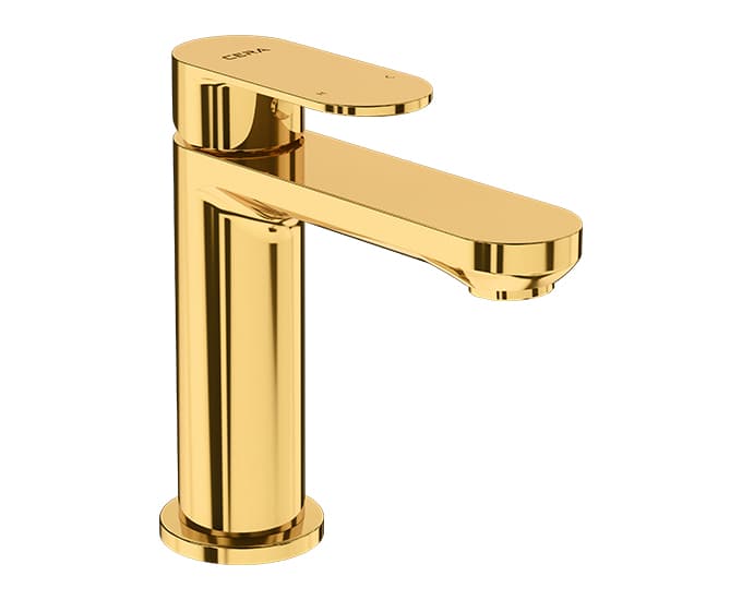 Curve Single Lever Basin Mixer ( Hot & Cold Water) | Chrome Finish | with 450 mm braided connection pipe