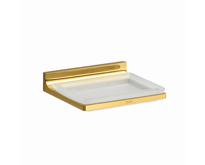 Saber Soap Dish (Glass) | Chrome Finish