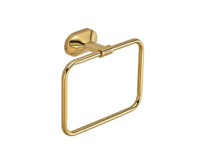 Icon Towel Ring | French Gold Finish | Square Shape
