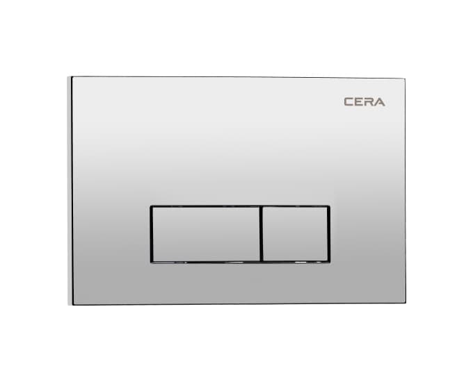 Flush Plate H Type | Chrome Shine Finish | Suitable For Chevron Concealed Cistern B1190107 & B1120101