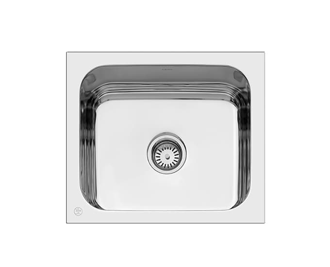 Quatrino Single Bowl Kitchen Sink | 1.0 mm Thick 304 Grade Stainless Steel | Size: 533 x 457 mm (21" x 18") | Depth: 203 mm (8") | Top Mount Installation | Matt Finish