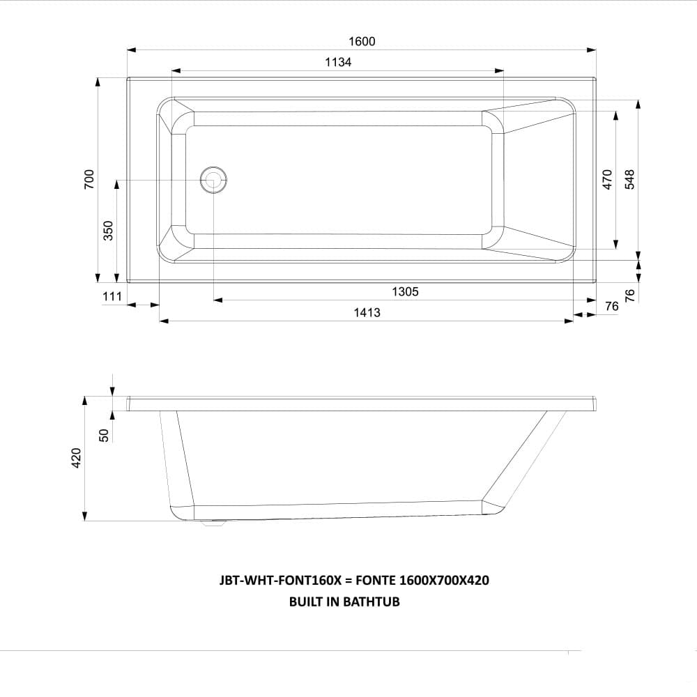 Jaquar FONT160X - JBT-WHT-FONT160X — image 2