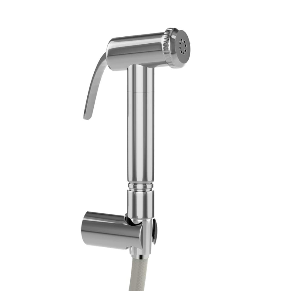 Allied Health Faucet with 8 mm Dia, 1 Meter Long Flexible PVC Tube & Wall Hook | Chrome Finish