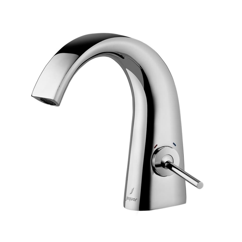 Aria Single Lever Basin Mixer (Hot & Cold Water) | Chrome Finish | With 450 mm Braided Connection Pipe