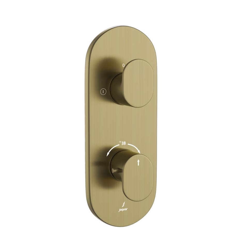 Opal Prime Single Lever Exposed Parts Kit of Concealed Shower Mixer | 2 Outlet with Diverter, Compatible with ALD-681 Concealed Body (sold separately) | Chrome Finish | Material: Brass