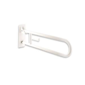 Grab Bar Vertical Swing 800 mm | White Finish | Chrome Finish | Material: Ceramic