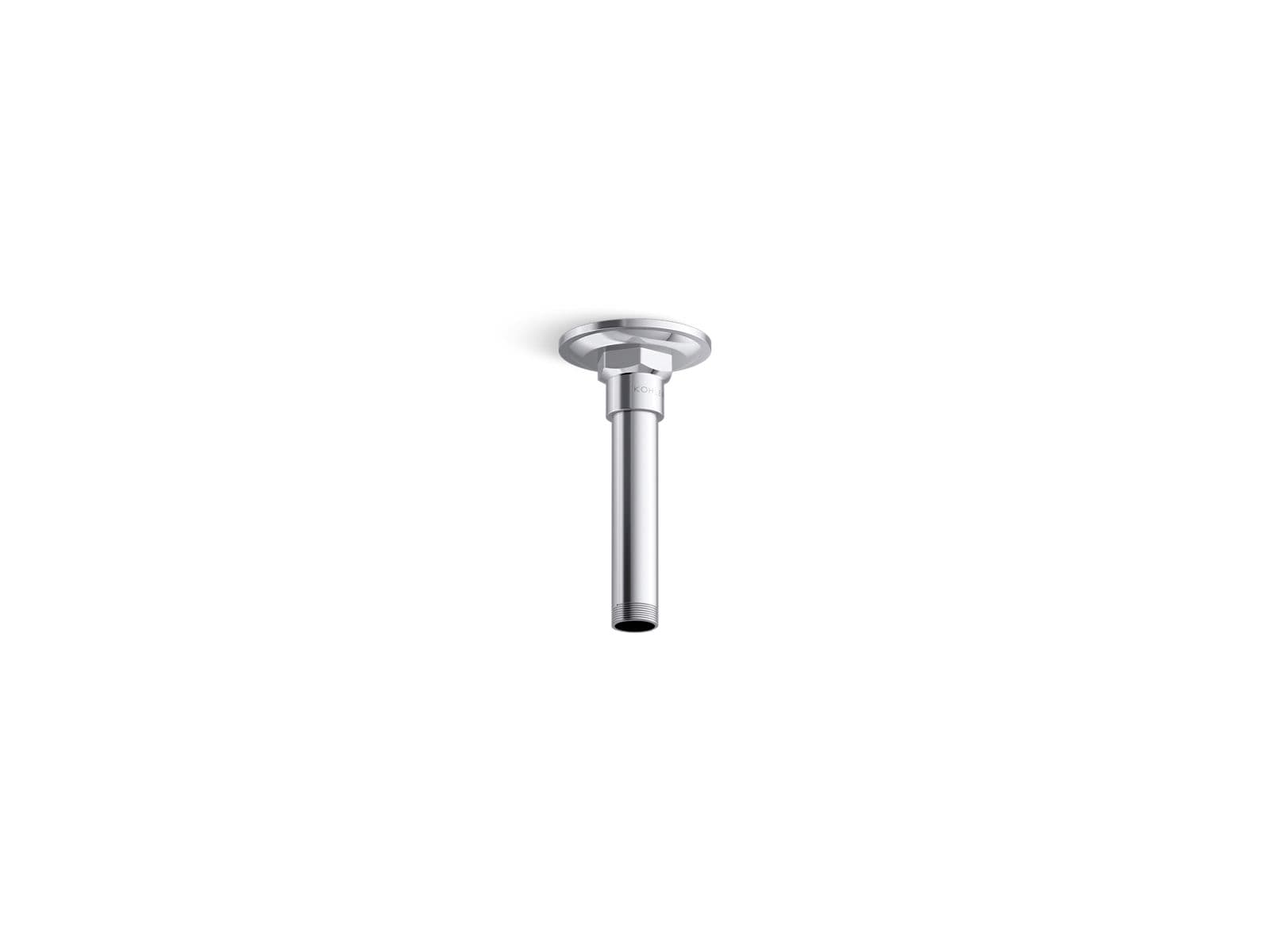 Overhead Shower Arm Round 464 mm (18") with Wall Flange | Brass | Brushed Bronze Finish