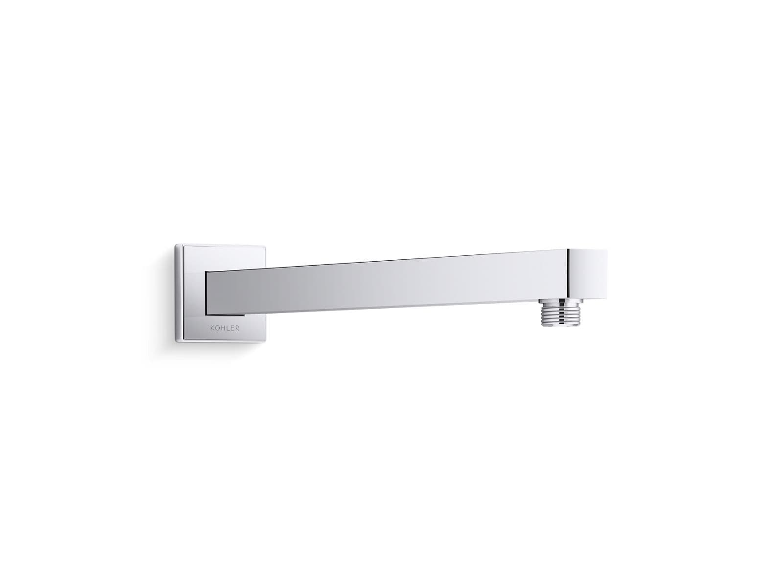 Overhead Shower Arm Round 398 mm (16") with Wall Flange | Chrome Finish
