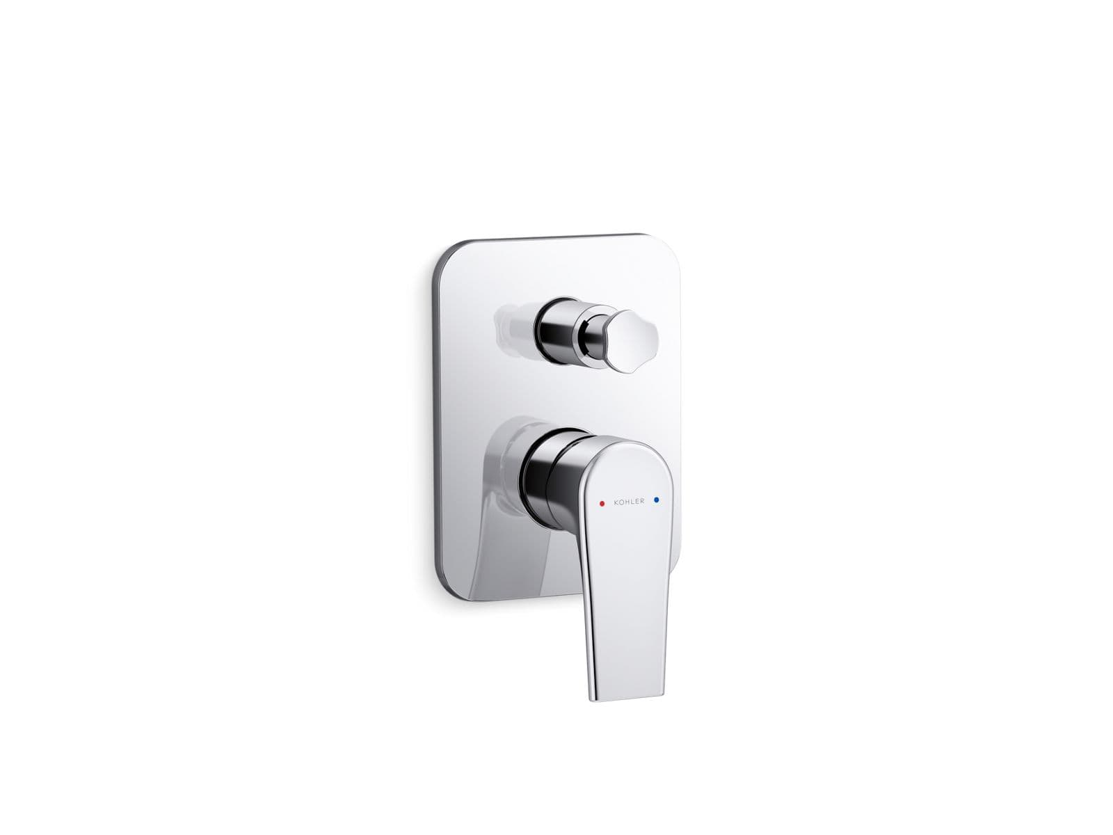 Fluence Aqua Turbo 360 Concealed Diverter Set with Exposed Trim and Concealed Valve | Brushed Bronze Finish