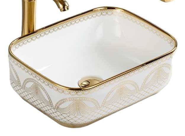 Designer Wash Basin | Table Top | Size: 400x300x140mm | Without Tap Hole