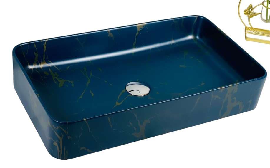 Designer Wash Basin | Table Top | Size: 610x335x115mm | Without Tap Hole