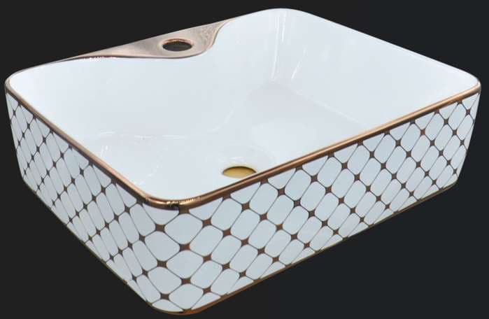 Designer Wash Basin | Table Top | Size: 480x370x135mm | With Tap Hole