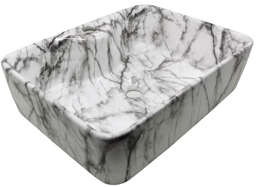 Designer Wash Basin | Table Top | Size: 480x370x135mm | Glossy | Without Tap Hole