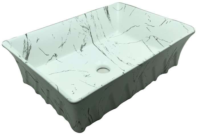 Designer Wash Basin | Table Top | Size: 480x370x135mm | Matt | Without Tap Hole