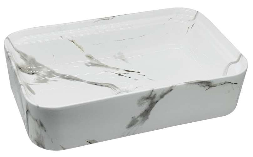Designer Wash Basin | Table Top | Size: 550x350x140mm | Glossy | Without Tap Hole