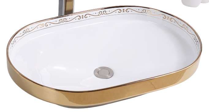 Designer Wash Basin | Table Top | Size: 600x395x135mm | Without Tap Hole