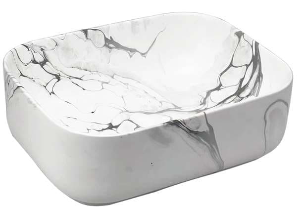 Designer Wash Basin | Table Top | Size: 400x300x145mm | Matt | Without Tap Hole