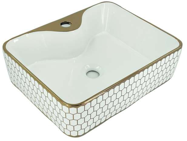 Designer Wash Basin | Table Top | Size: 480x370x135mm | With Tap Hole