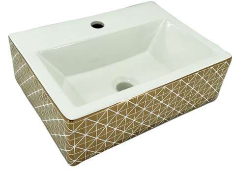 Designer Wash Basin | Table Top | Size: 395x295x120mm | With Tap Hole