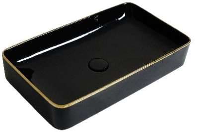 Designer Wash Basin | Table Top | Size: 610x335x115mm | Glossy | Without Tap Hole