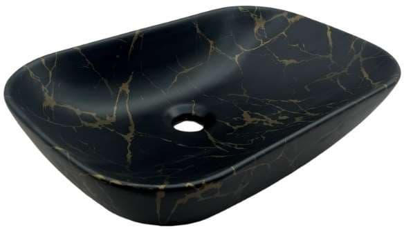 Designer Wash Basin | Table Top | Size: 500x330x140mm | Matt | Without Tap Hole