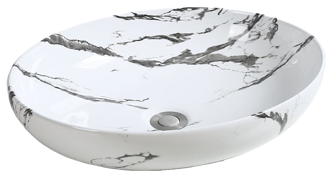 Designer Wash Basin | Table Top | Size: 515x390x135mm | Glossy | Without Tap Hole