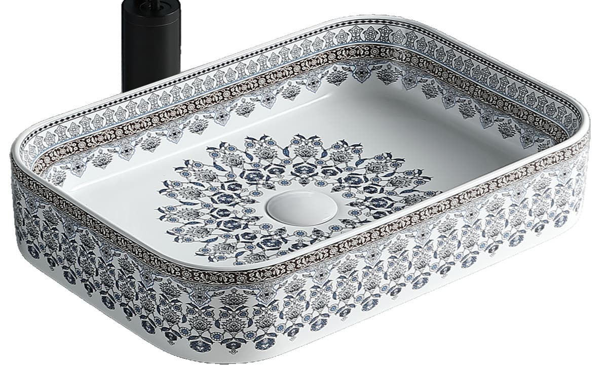 Designer Wash Basin | Table Top | Size: 500x345x120mm | Without Tap Hole
