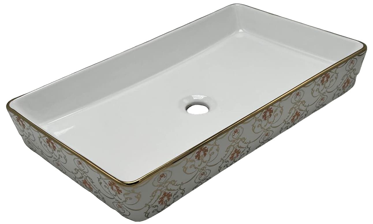 Designer Wash Basin | Table Top | Size: 610x340x110mm | Without Tap Hole