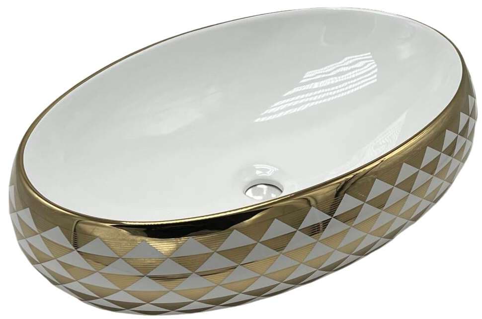 Designer Wash Basin | Table Top | Size: 600x400x150mm | Without Tap Hole