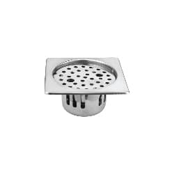 Grating Anti Cockroach Trap Square 5 Inch | Allied Series | Anti Cockroach Trap Square Design | Helps Maintain Cleaner Bathroom Drains | Practical Hygiene Focused Drain Cover