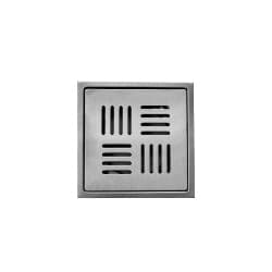 Grating Matt Finish Square 6 Inch | Allied Series | Matt Finish Square Cover Design | Offers Modern Floor Drain Appearance | Ss 304 Decorative Drain Cover