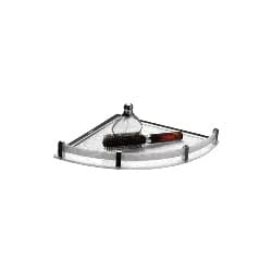Acrylic Shelf 8" | Corner Shelves Series | Strong Acrylic Shelf With Support Rail | Adds Lightweight Durable Storage Space