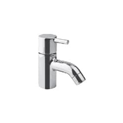 Pillar Cock | Basin Tap | Flair Series | Compact Brass Faucet With Chrome Plated Finish | Delivers Controlled Water Flow For Daily Wash Basin Use