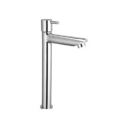 Pillar Cock Tall 12 Inch | Tall Basin Tap | Flair Series | Elevated Faucet Design With Durable Brass Body And Chrome Finish | Ideal Height For Counter Top And Vessel Basins