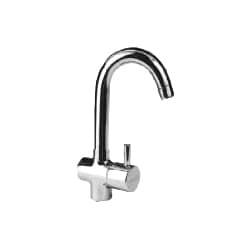 Sink Cock | Table Mounted Tap | Flair Series | High Neck Deck Mount Faucet With Durable Brass Body And Chrome Finish | Gives Comfortable Clearance For Cleaning And Washing