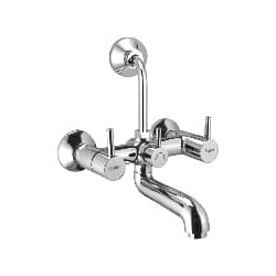 Wall Mixer | Flair Series | Brass Wall Mixer With Overhead Shower Provision And Chrome Finish | Allows Easy Switching Between Tap And Shower Water Flow