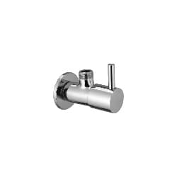 Angle Cock | Flair Series | Compact Angle Cock With Brass Body And Chrome Finish | Controls Water Supply Neatly To Health Faucets And Fixtures