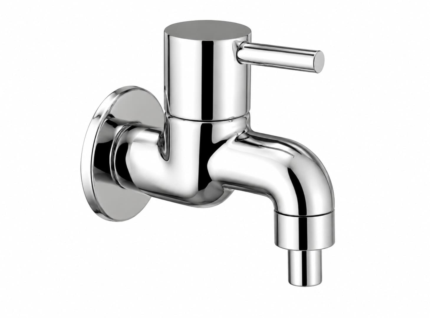Washing Machine Tap | Flair Series | Brass Washing Machine Faucet With Chrome Finish And Utility Outlet | Ensures Reliable Water Connection For Washing Appliances