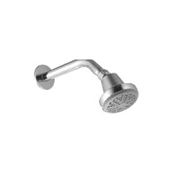 Round Shower 3" With 6" Arm | Overhead Showers Series | Durable Utility Design | Supports Organized Everyday Bathroom Use