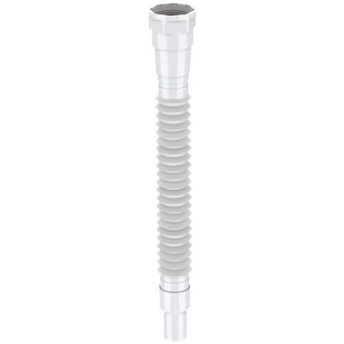 Collapsible Waste Pipe With Coupler | Material : Polymer | Finish : White colour | Size : 1 1/4"