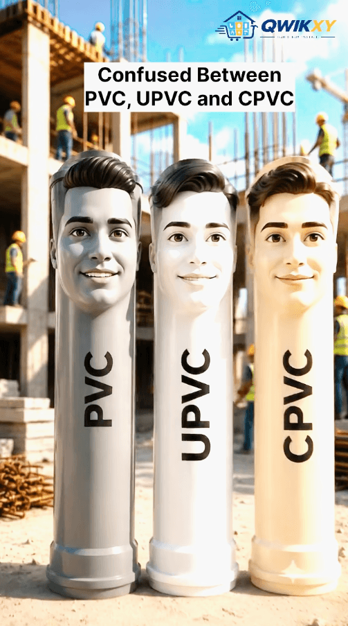 Confused between PVC, UPVC & CPVC? 🤔