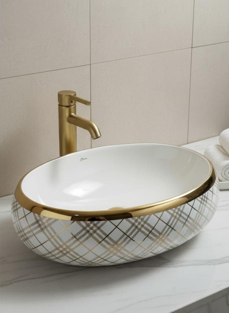 Designer Wash Basin | Table Top | Size: 600x400x135mm | Recommended Buy: PS-2799 Designer Wall Hung Toilet (sold separately) — image 1