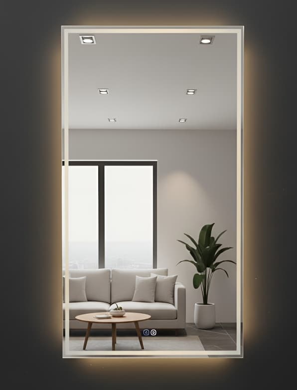 Designer LED Mirror | Size: 1200x600mm