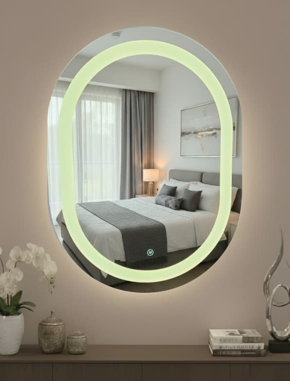 Designer LED Mirror | Size: 600x450mm